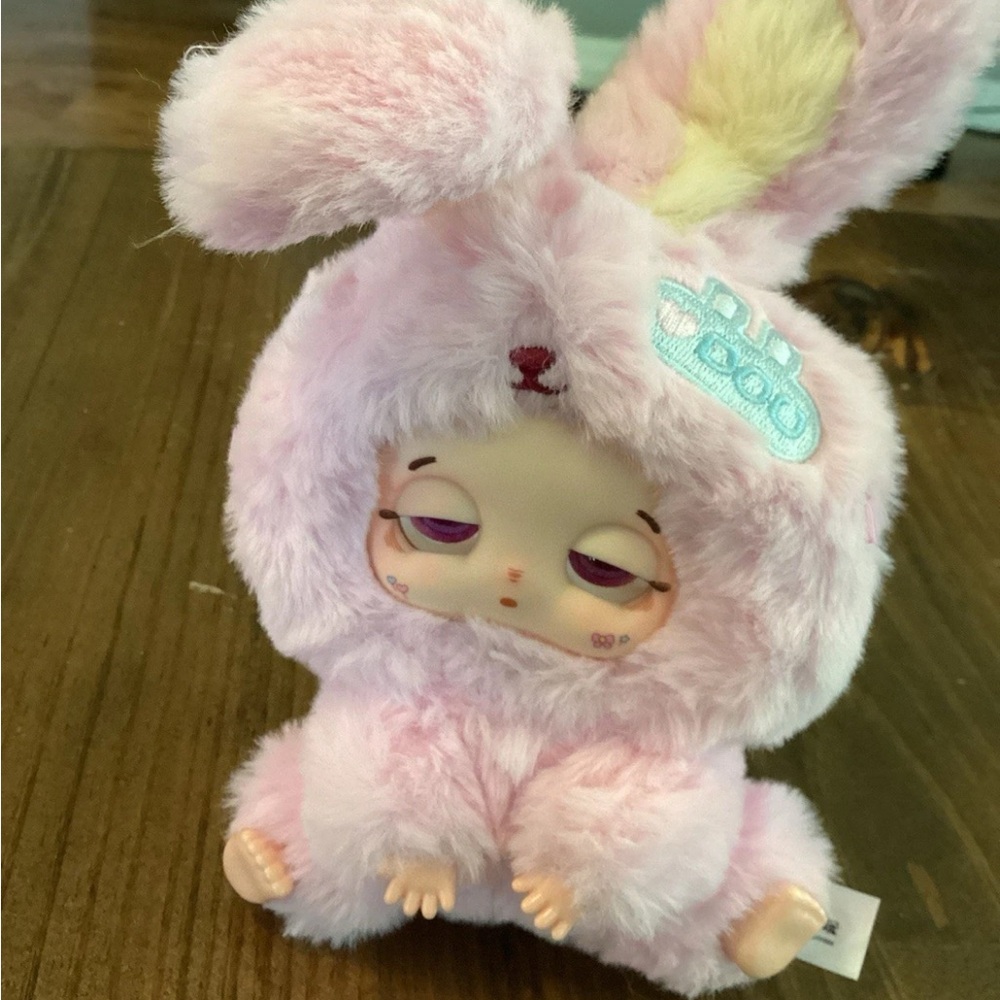 Pink Plush Bunny Costume Doll - Soft Stuffed Animal